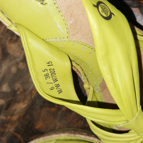 Born Drilles Green Leather Sandals - Picture 10 of 10